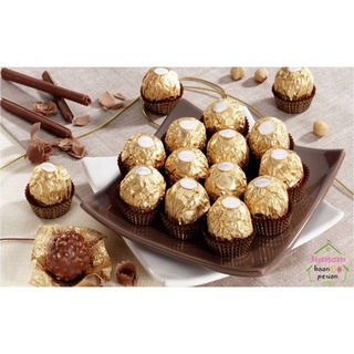 พร้อมส่ง ❤️ FERRERO ROCHER เฟอเรโรรอชเชอร์ช๊อคโกแลต QUrD