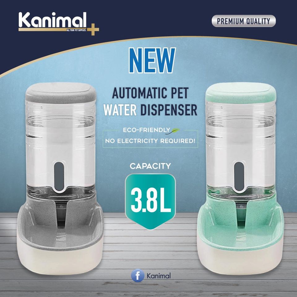 Kanimal - Water Dispenser ที่ให้น้ำสัตว์เลี้ยง ขนาด 3.8 ลิตร ล้างง่าย คุณภาพดี