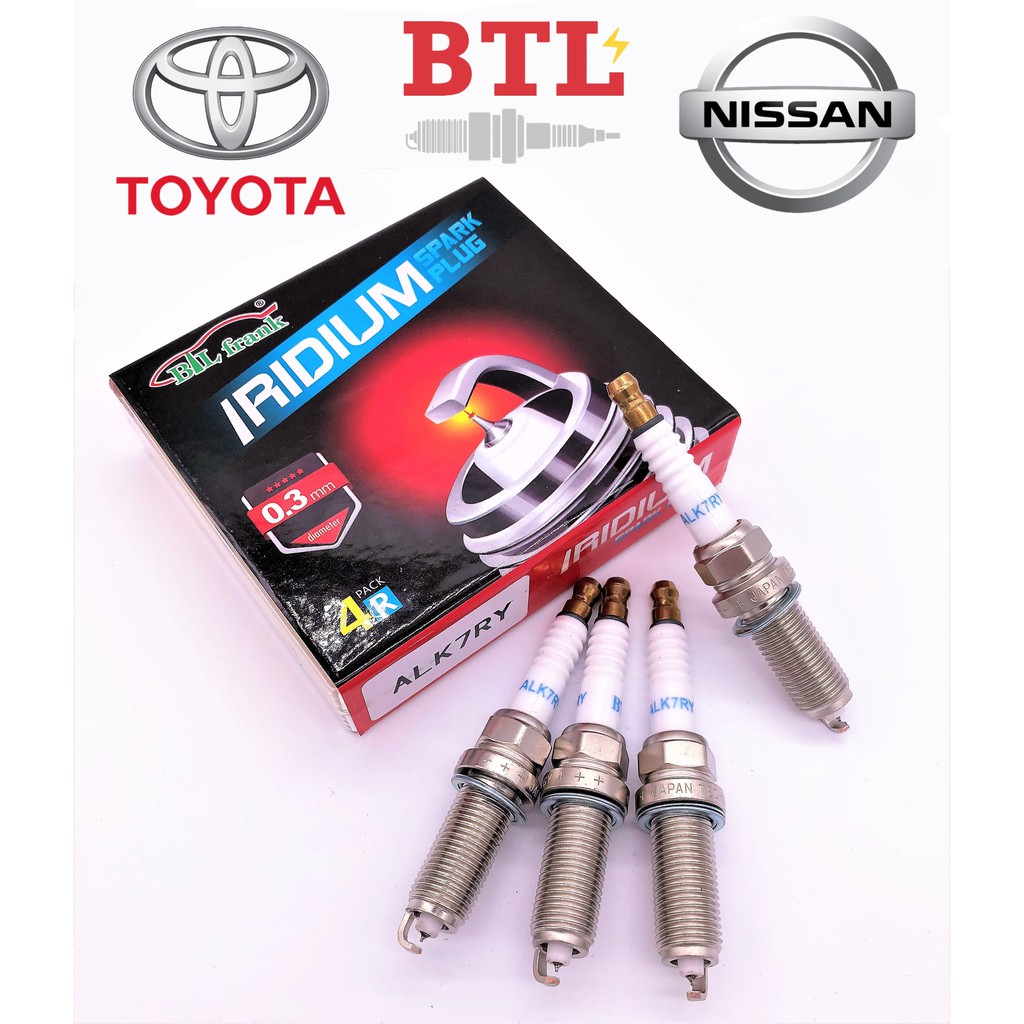 หัวเทียนเข็ม IRIDIUM ALK7RY แพ็ค 4 หัว ยี่ห้อ BTL SC20HR-11, FXE20HR11, LZKAR6A, LZKAR7A, ALK7RC) TO