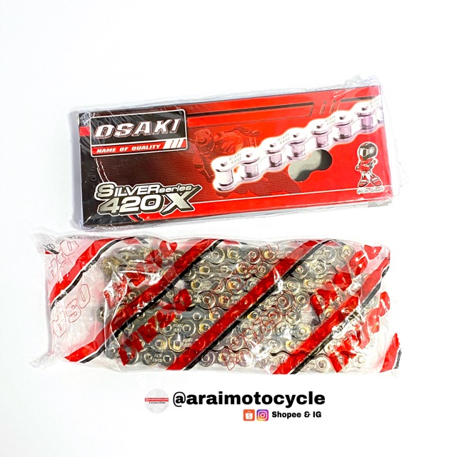 โซ่สเตอร์ สแตนเลสครบชุด OSAKI เวฟ110ไอ เวฟ125 เวฟ100S UBOX เวฟ110ไอLED 2018 MSX รูปที่ 4
