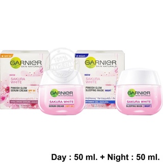 Garnier Sakura White Day SPF 30 and sleeping mask