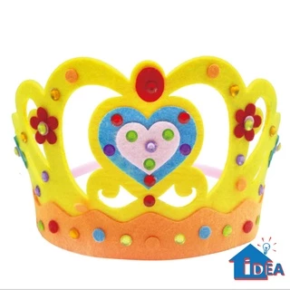 ของเล่นDIY มงกุฏเด็ก มงกุฏหมวกเด็ก DIY ของเล่นงานประดิษฐ์ มงกุฏHappy Birth day ของเล่นHademade