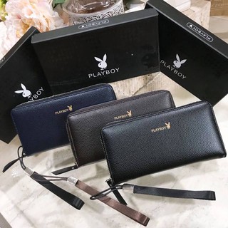 พร้อมส่งรุ่นใหม่! BEST GIFT IDEAS! PLAYBOY WALLET กระเป๋าสตางค์ใบยาว