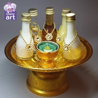 ชุดน้ำวิเศษทั้ง 5 ไหว้พระแม่อุมา พระแม่ลักษมี พระพิฆเนศ | ปัญจอมฤต | จัดหิ้ง ถวายบูชาเทพฮินดู