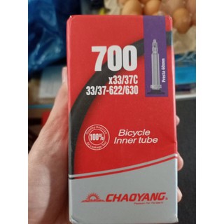 ยางในจักรยาน chaoyang เบอร์700x33-37หัวfv