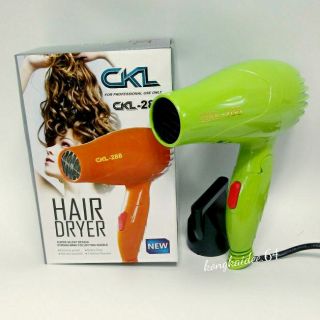 ไดร์เป่าผม CKL-288 NEW สีส้ม,สีเขียว ขนาดพกพา