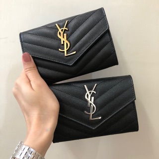 Ysl card wallet envelope ของใหม่ สีดำอะไหล่ เงิน/ทอง/รมดำ ของแท้ 100% ค่ะ ไม่ขายของปลอมค่ะ