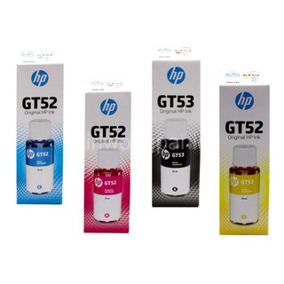 น้ำหมึกเติมอิงค์เจ็ทแบบขวด HP GT52 M0H54AA (70 ml.) GT53 BK (90 ml.)  4 สี