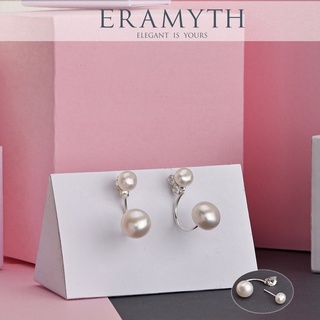 Eramyth Jewelry : ต่างหูมุกน้ำจืดแท้ ตัวเรือนเงินแท้ คัดเกรด SLE-0034-S31 ⭐