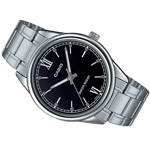 Casio Standard นาฬิกาข้อมือสุภาพบุรุษ สายสแตนเลส รุ่น MTP-V005D-1B2UDF,MTP-V005D-1B2,MTP-V005D
