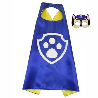 เครื่องแต่งกายคอสเพลย์ Paw Patrol Capes &amp; Mask สําหรับเด็กผู้ชาย และเด็กผู้หญิง