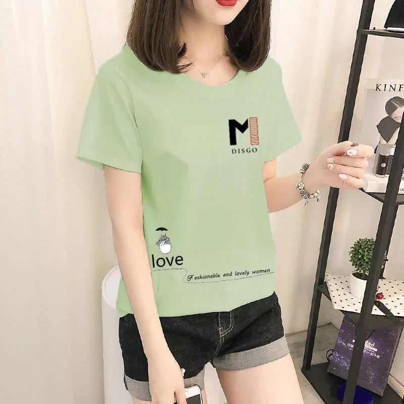 เสื้อแฟชั่นผู้หญิง OVERSIZE ลายผ้ามัดย้อม แขนสั้น สไตล์เกาหลี สวมใส่สบาย [พร้อมส่ง]