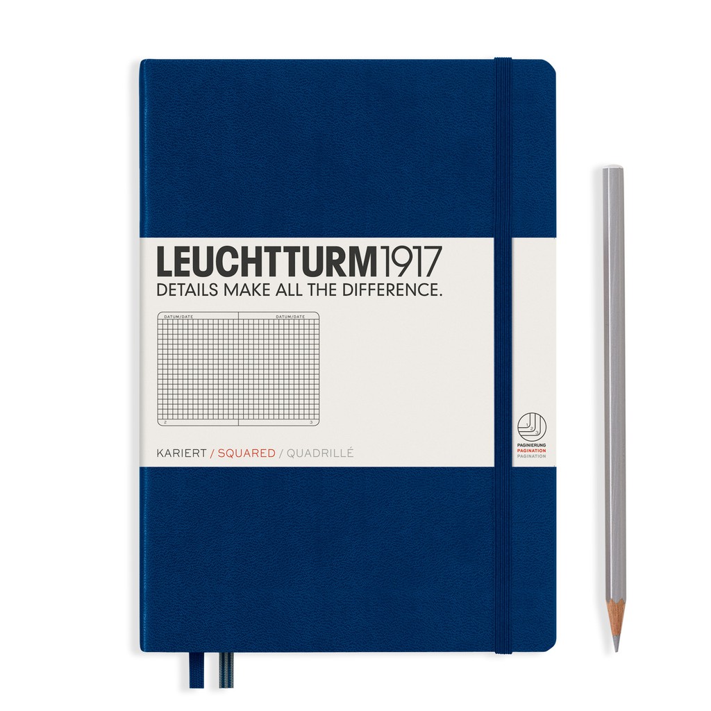 Leuchtturm1917 Hardcover Notebooks "Navy" สมุดโน๊ต Leuchtturm1917 ปกแข็ง สีกรมท่า