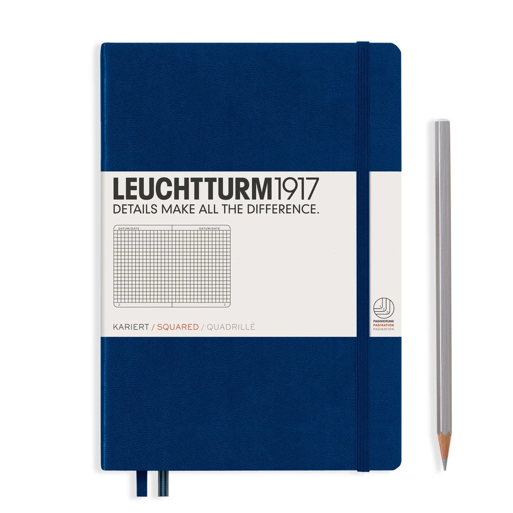 Leuchtturm1917 Hardcover Notebooks "Navy" สมุดโน๊ต Leuchtturm1917 ปกแข็ง สีกรมท่า