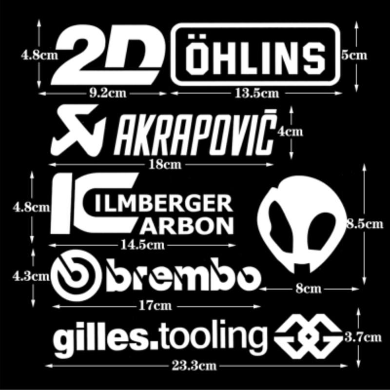 สติกเกอร์สะท้อนแสง โฮโลแกรม HP4 RACE RK DID Pirellr GoPro สําหรับติดตกแต่งรถจักรยานยนต์ ราคา ถูกที่สุด ดีลบีเคเค แกลเลอรีภาพที่ 7