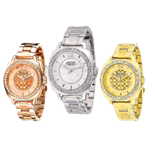 [ลด12%โค้ด315FASH120] COACH โค้ชนาฬิกาข้อมือผู้หญิง นาฬิกาcoach สายนาฬิกาสแตนเลส นาฬิกาข้อมือผู้หญิงของแท้ 100% OWC55