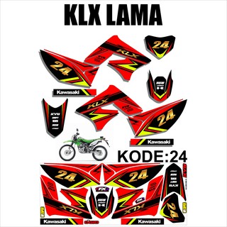 สติกเกอร์ลอกลาย Lis Variation KLX 150s - KLX L - KLX LAMA Design AM-24