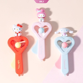 Kawaii Sanrios Series พัดมือถือ ลายการ์ตูน My Melody Kitty Cat Cinnamoroll น่ารัก คุณภาพสูง 18 ซม. สําหรับเด็ก [BK2]