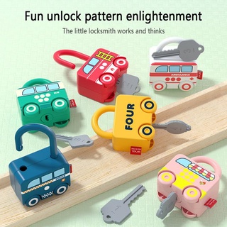 Learning Locks Toy,Numbers Matching Lock, Unlocking Toys Locks Toy Set,Educational Unlocking Toys,Children Unlocking Toy