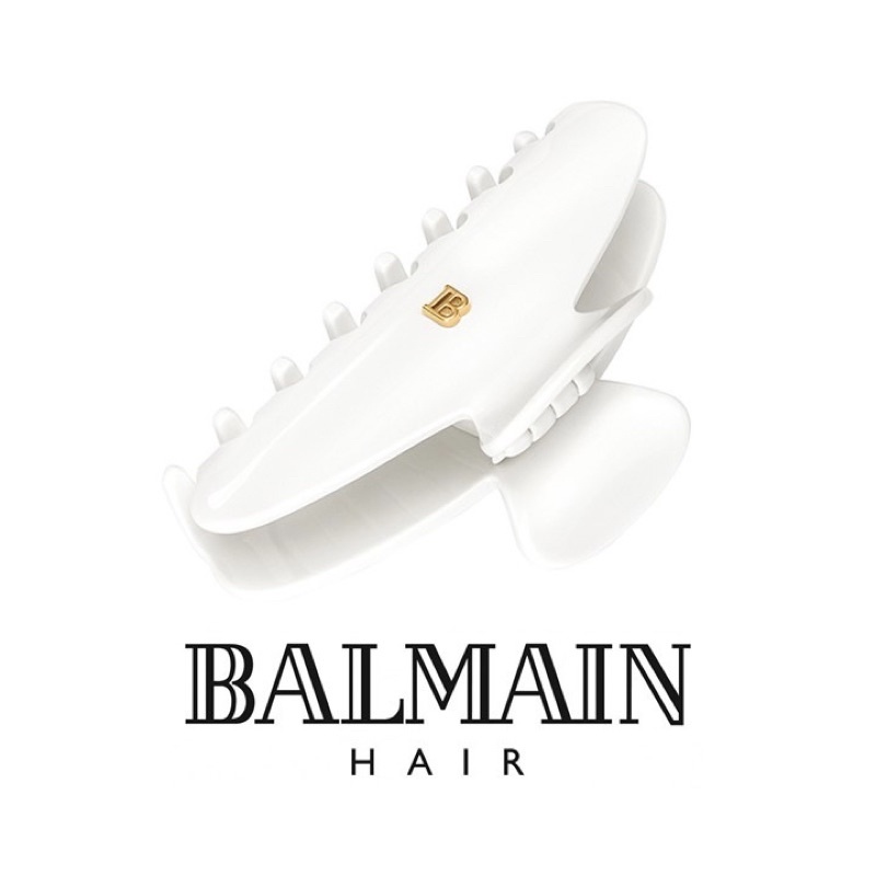 🍀พรีออเดอร์🍀 BALMAIN HAIR CLIP MEDIUM (WHITE) (M)