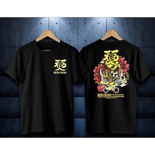 เสื้อยืดผ้าฝ้ายพิมพ์ลายขายดี เสื้อยืด แขนสั้น พิมพ์ลาย Distro samurai sunmori ronin kanji สําหรับผู้หญิง