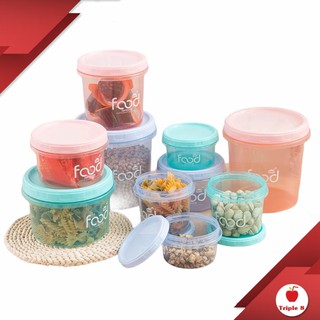 (P003) กล่องข้าว กล่องอาหาร กล่องใส่อาหาร กล่องใส่ข้าว กล่องถนอมอาหาร 4 ชิ้น มี 3 สี