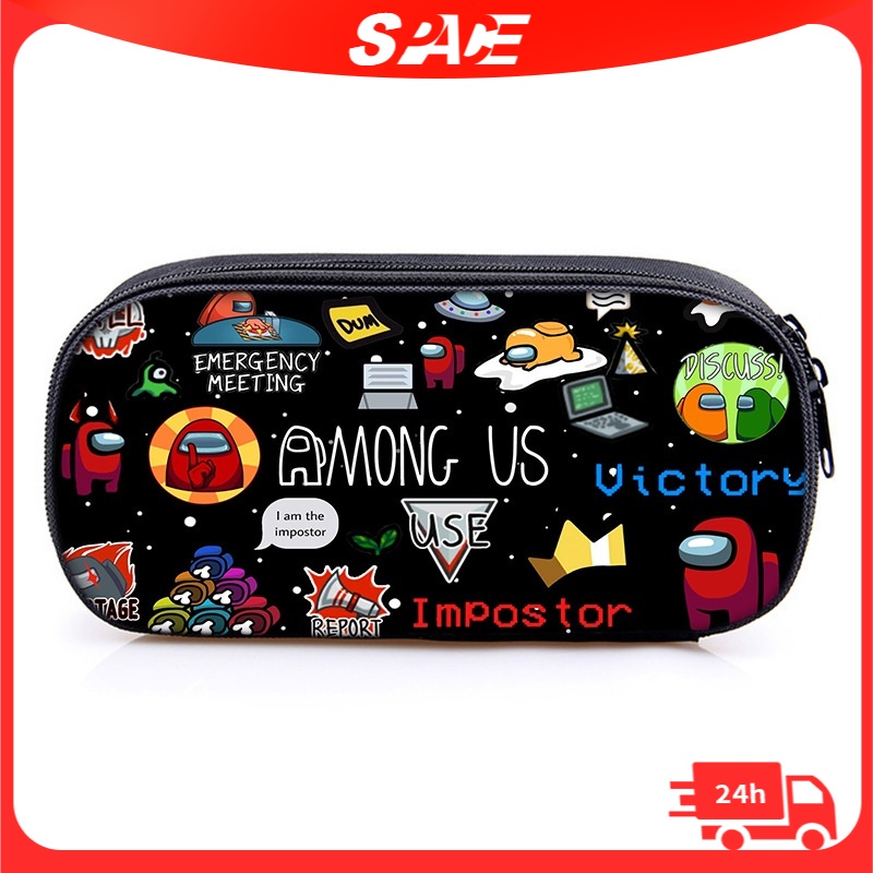 [พร้อมส่ง] กล่องดินสอ ลายการ์ตูนเกมอวกาศ เหมาะกับนักเรียนประถม สําหรับเด็ก