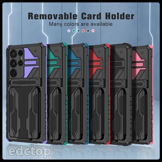 Samsung Galaxy S22 Ultra Case Detachable Holder Armor Cover Sumsung S22 Plus S22Ultra 5G Stand Camera Shockproof Coque