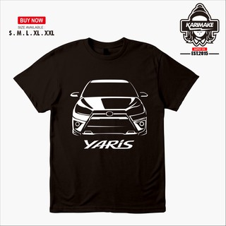 เสื้อยืด พิมพ์ลายรถยนต์ K Toyota Yaris รุ่น 3