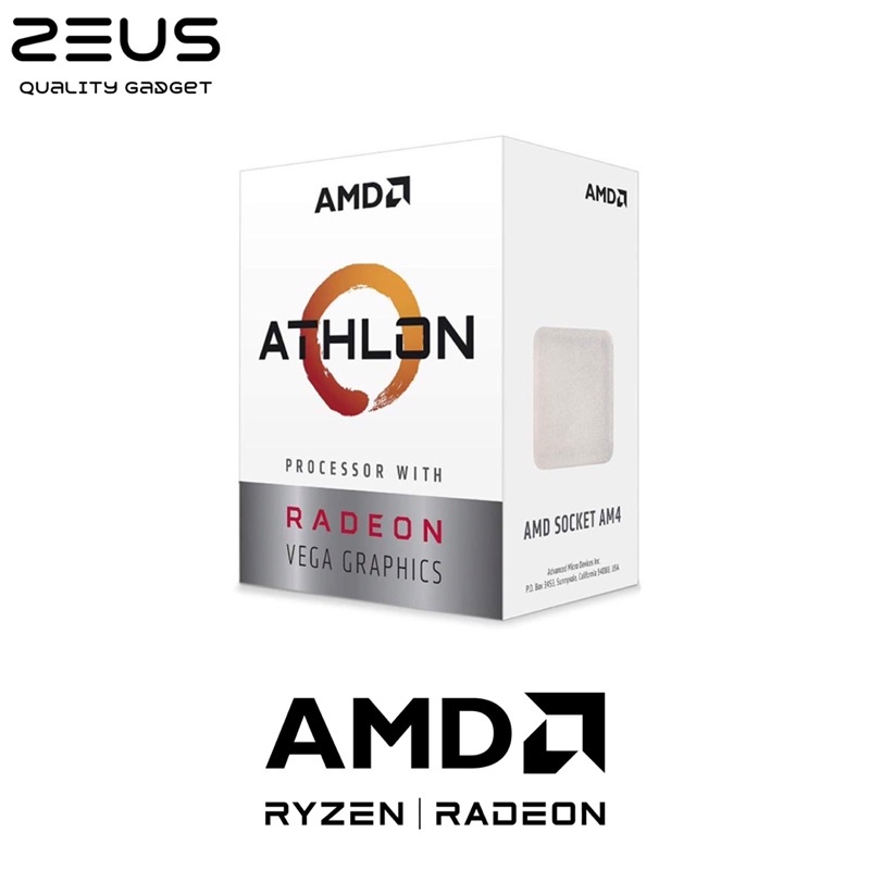 AMD Athlon 3000G (2 Cores 4 Threads) 3.5 GHz Socket AM4