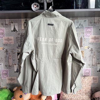 FOG Fear of God Essentials 2022 Zipper Nylon Jacket เสื้อแจ็คเก็ต ไนล่อน ซิป