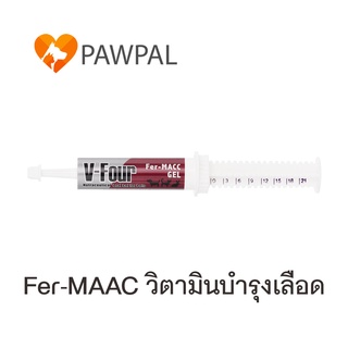 V-Four Fer-MAAC Gel 21 g วีโฟร์ เฟอแมค เจล อาหารเสริม วิตามิน บำรุงเลือด สุนัข แมว Iron supplement dog cat