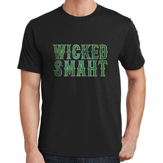 เสื้อยืดผ้าฝ้ายพิมพ์ลายแฟชั่นเสื้อยืด พิมพ์ลาย Wicked Smaht Boston Accent Smart Saint Pattys St. Patricks Day 1980