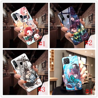 เคสโทรศัพท์มือถือ สําหรับ OPPO Reno 2F 2Z 10X Zoom 4 5 10 Pro 8 8T 230411 เคสโทรศัพท์กระจกนิรภัย ลายดาบพิฆาตอสูร Kimetsu no Yaiba