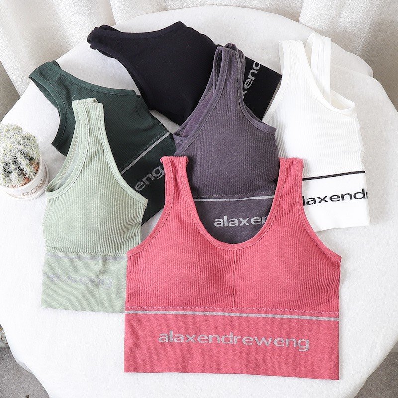 พร้อมส่งจากไทย Sanay Bra (N343) สปอร์ตบราแบบสวมเสื้อชั้นใน เสริมฟองน้ำ แฟชั่นเกาหลี