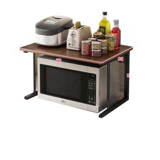 โปรโมชั่น : ชั้นวางของ 2 ชั้น สำหรับวางติดไมโครเวฟ ในครัว【Y16-3】