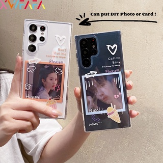 เคสโทรศัพท์มือถือแบบนิ่ม TPU ใส กันกระแทก ลายกรอบรูปน่ารัก แฟชั่น สําหรับ Samsung A22 M32 M52 A13 A23 A33 A73 5G A12 F12 M12 M23 F23 M33 M53 M51 A51 A71