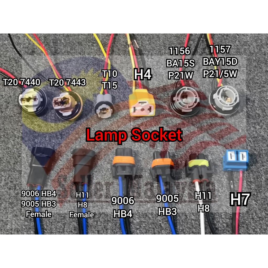 H1 H3 H4 H7 H8 H11 9006 HB4 9005 HB3 T10 T20 7440 T20 7443 1157 1156 BAY15D Ba15S P21W p21/5W T5 ซ็อ