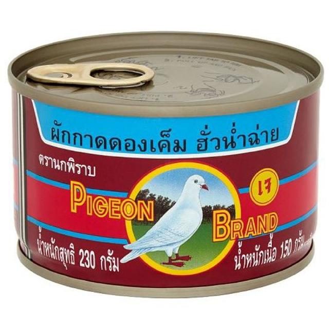 ตรานกพิราบ ผักกาดดองฮั่วน่ำฉ่าย ฝาดึง ขนาด 230 กรัม