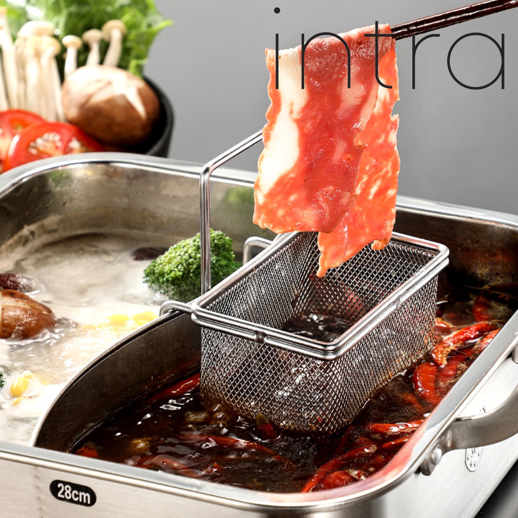 ... .. ตะแกรงลวก (ไม่รวมหม้อ) เนื้อ ทะเล เส้น ชาบู Shabu สแตนเลส 304 ปลอดภัยไร้สนิม ... ..