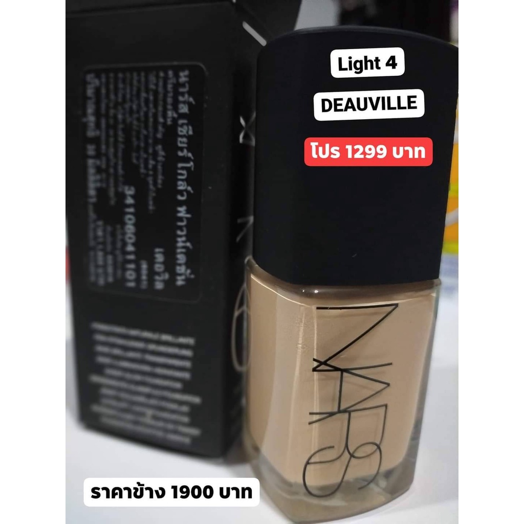 ฉลากไทย ห้างไทย NARS รองพื้น Sheer Glow Foundation สี DEAUVILLE BARCELONA FIJI