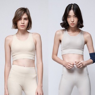 TA ACTIVE LAYLA MESH OVERLAY CROP เสื้อสปอร์ตบรา คอกลม