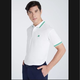เสื้อโปโลแขนสั้น Maximo Dante คอปก ลายริ้ว คลาสสิก สไตล์ยุโรป รุ่น S-01 Size S-8XL(jumbo) ผลิตในประเทศไทย