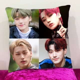 หมอนอิงสั่งทำ ใส่ได้4รูป หมอนอิงขนนุ่ม หมอนอิงโซฟา หมอนอิงในรถ หมอนอิง Cushions ชเวซาน Choi San ATEEZ