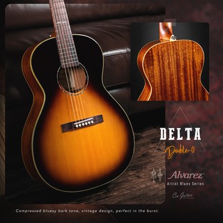 Alvarez Delta00/TSB กีตาร์โปร่งไฟฟ้า Jazz &amp; Blues 14th Fret (Solid Sitka Spruce / Mahogany)