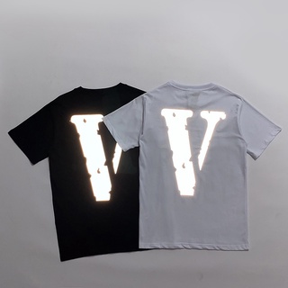 [100% Cotton] ขายดีที่สุด VLO&amp;E เสื้อยืดลําลอง ผ้าฝ้าย แขนสั้น พิมพ์ลาย 3M สะท้อนแสง ทรงหลวม พลัสไซซ์ สําหรับผู้ชาย และผ