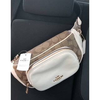 (สด-ผ่อน)🎗แท้100% COACH BELT BAG White