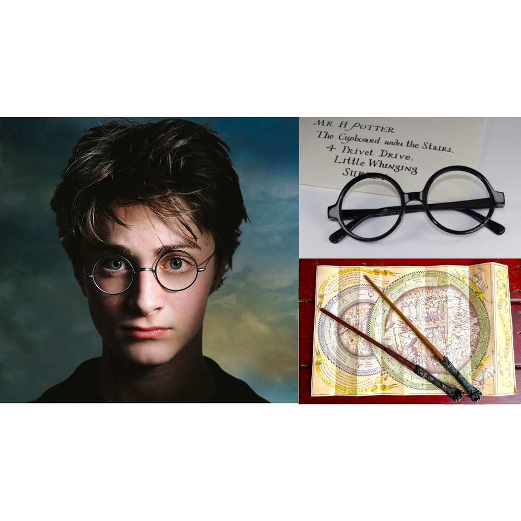 Harry Potter Witch Magic Wand / Glasses ไม้คฑา ไม้กายสิทธิ์  แว่น พรอพ แฮรี่พอตเตอร์