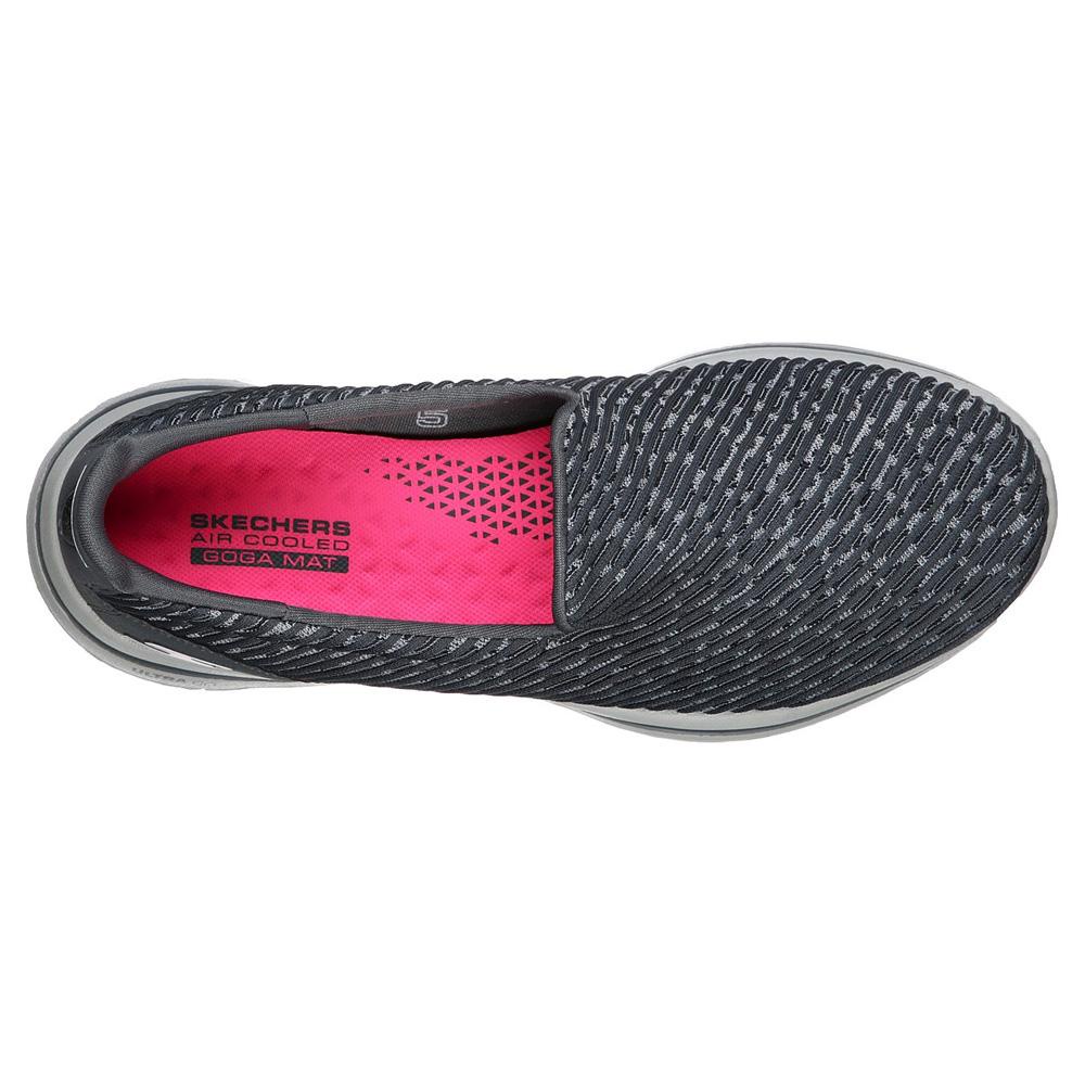 skechers go walk gray pink