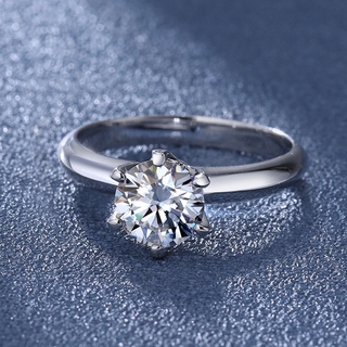 Moissanite Ring 925 / 0 . 5 Ct , 1 Ct , 2 Ct , 3 Ct